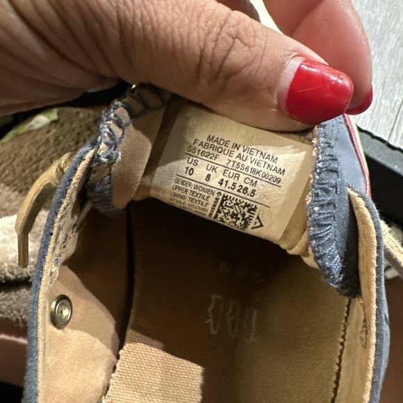 Converse All Star Womens Shoes Size 10  Navy Shoreline Sneakers Slip On - Picture 9 of 9